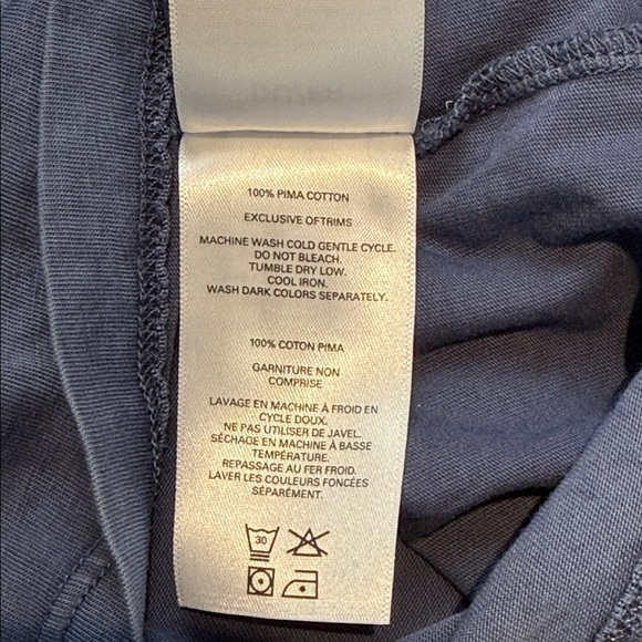 DU/ER Men's Blue Long Sleeve Henley Shirt size Large - Picture 7 of 7